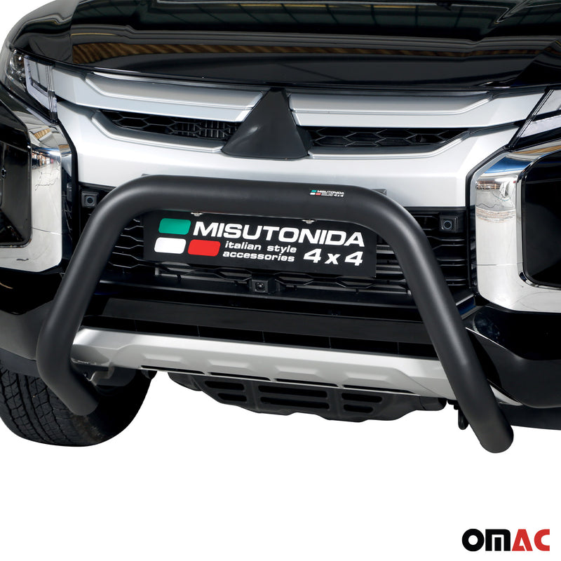 Frontbügel Frontschutzbügel für Mitsubishi L200 2019-2024 ø76mm Stahl Schwarz