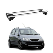 Dachträger Grundtäger für Hyundai Getz 2002-2011 75kg Aluminium Silber 2 tlg