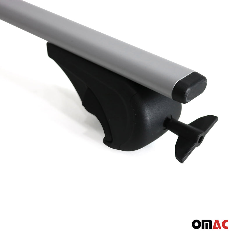 Dachträger Gepäckträger für Mitsubishi Space Wagon 1998-2004 Metall Grau
