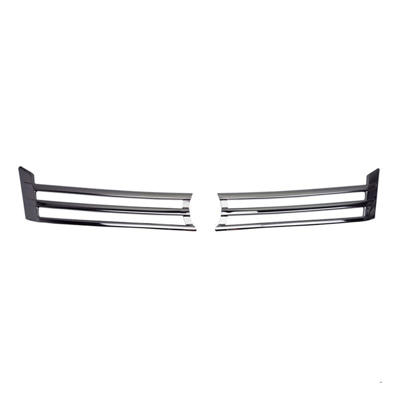 Kühlergrill Leisten Grillleisten für VW Caddy 2010-2015 Edelstahl Silber 2tlg