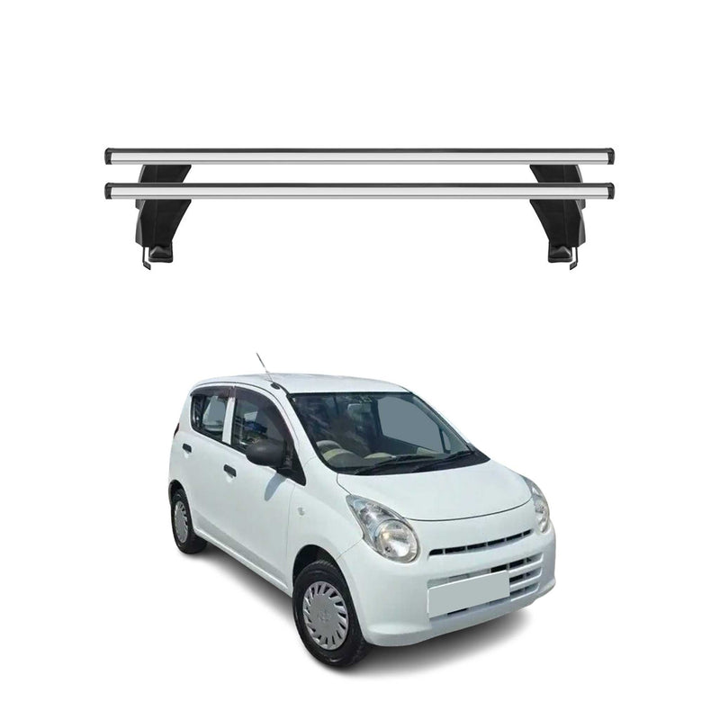 Menabo Dachträger Grundtäger für Suzuki Alto 2009-2014 50kg Alu Silber 2 tlg