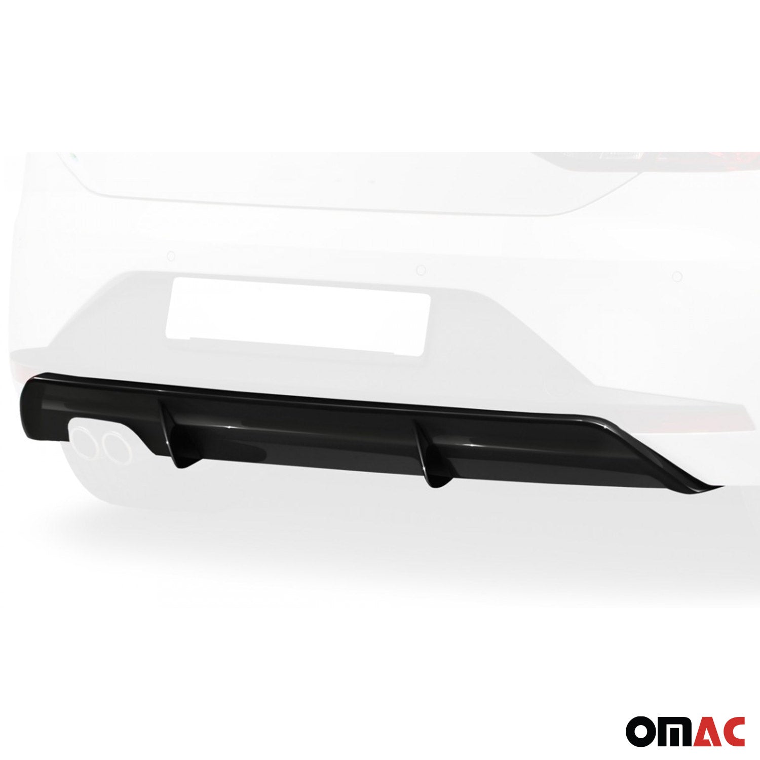 RDX Heckschürzenansatz Diffuser für Seat Leon 5F FR 5trg 2013-2017 Schwarz