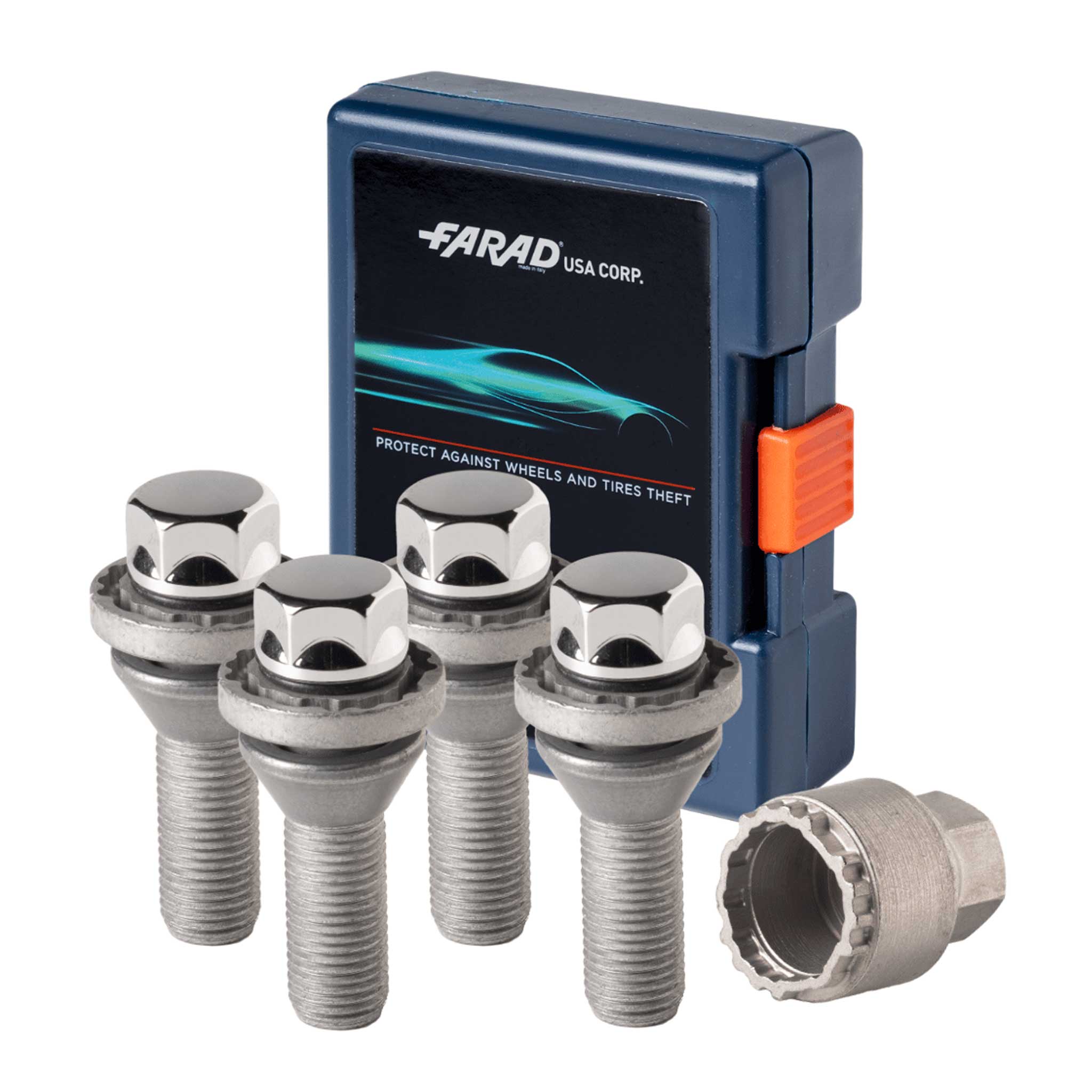 Radschloss Satz Radschrauben für LYNK & CO 01 2021-2026 Silber 4x M14X1,5