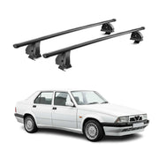Stahl Dachträger für Alfa Romeo 75 1985-1992 TÜV Abschließbar 2tlg Schwarz