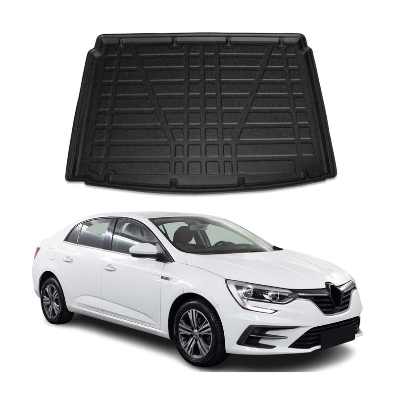 Kofferraumwanne Laderaumwanne für Renault Megane 2016-2025 Gummi TPE Schwarz