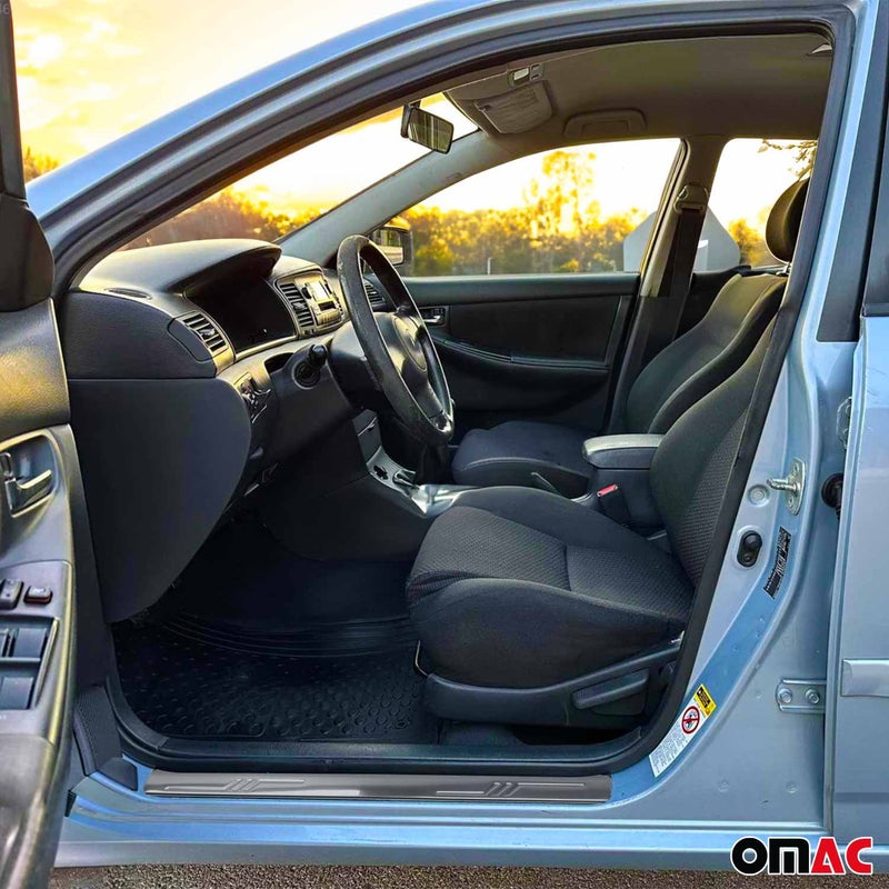 Einstiegsleisten Türschweller für Toyota Corolla 2007-2013 Edelstahl Silber 2tlg