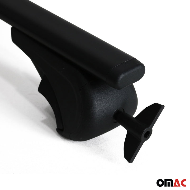 Dachträger Querträger für Audi A6 C7 Allroad 2012-2018 Metall Schwarz 2x