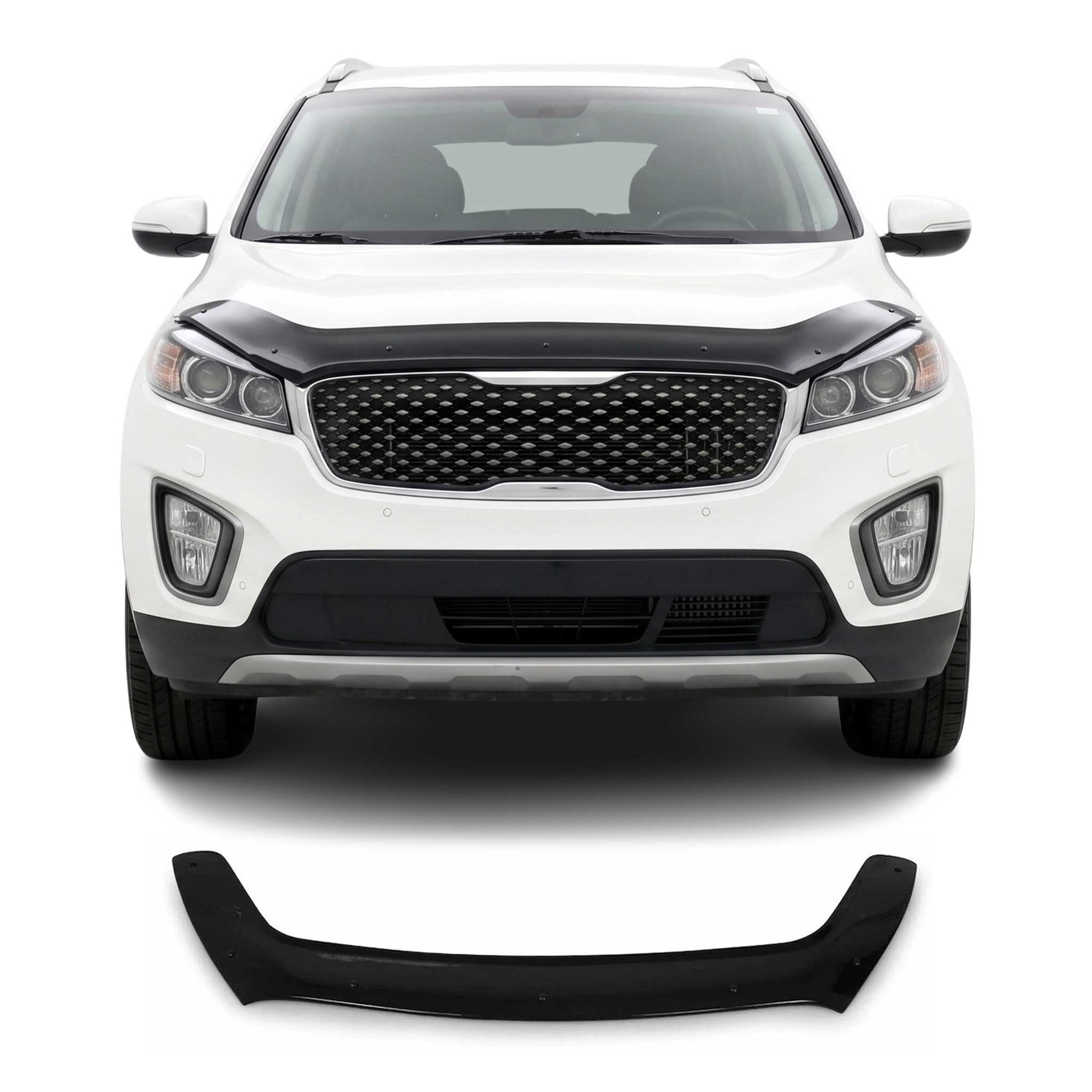 Motorhaube Deflektor Insekten Steinschlagschutz für Kia Sorento 2014-2020 Dunkel