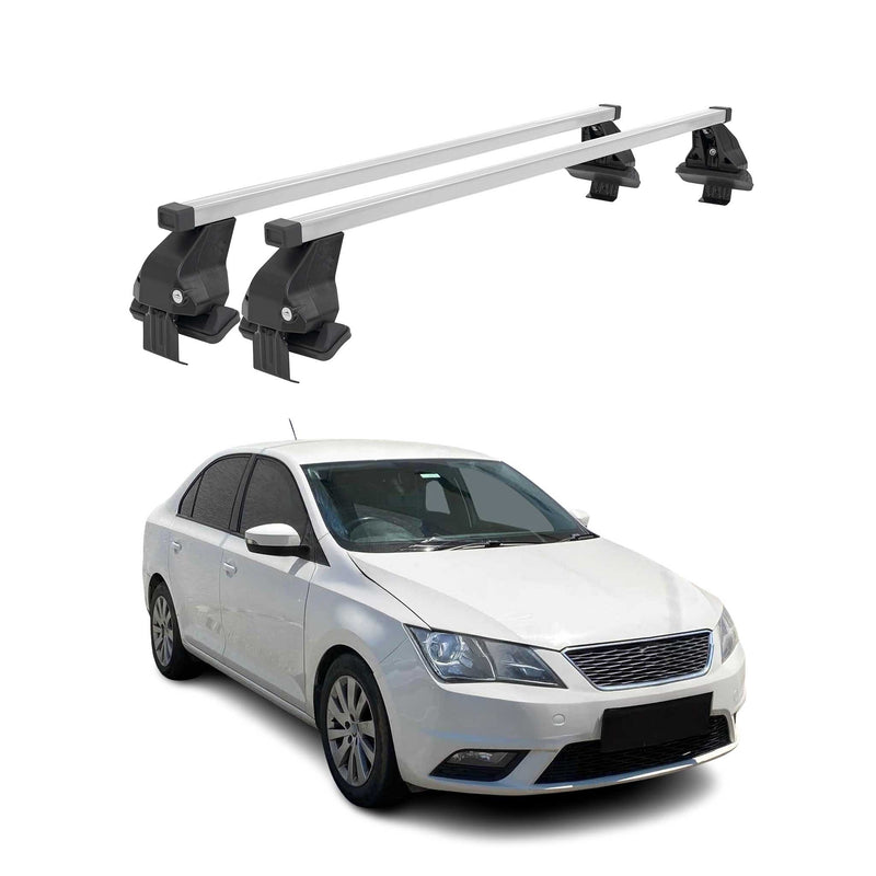 Menabo Dachträger Grundtäger für Seat Toledo mk4 2012-2019 50kg Stahl Silber 2x