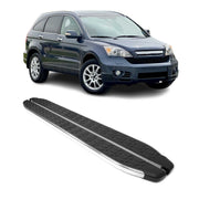 Trittbretter Seitenschweller für Honda CR-V 2006-2012 Edelstahl Schwarz Silber
