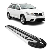 Trittbretter Seitenschweller Seitenbretter für Fiat Freemont 2011-2016 Alu Grau
