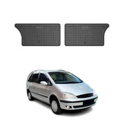OMAC Gummi Fußmatten für Ford Galaxy 3RD ROW 1995-2006 Automatten Schwarz 2x