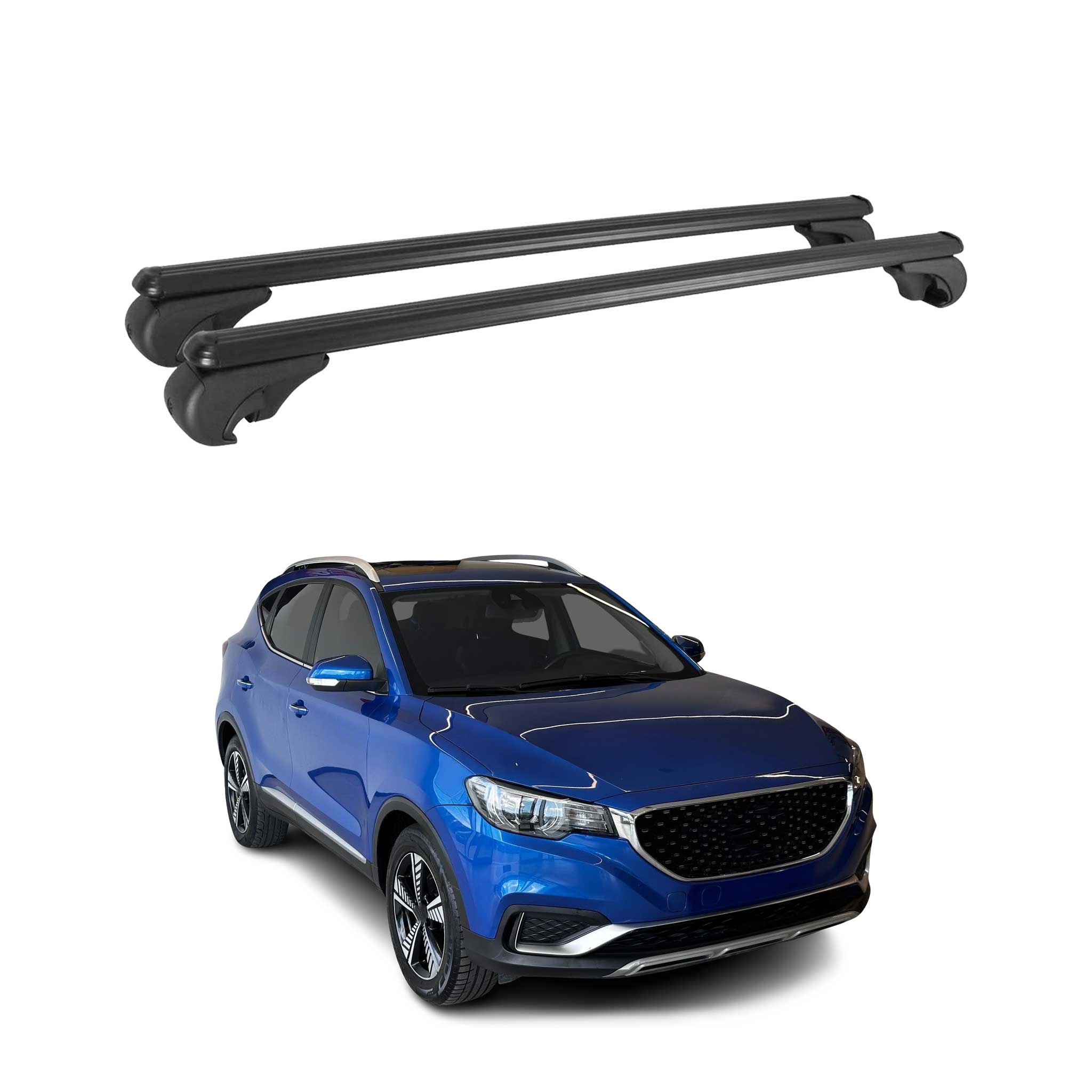 Dachträger Grundtäger für MG ZS 2017-2026 75kg Aluminium Schwarz 2 tlg