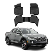 OMAC Fußmatten 3D Gummimatten für Hyundai Santa Cruz 2022-2026 TPE Schwarz 3tlg