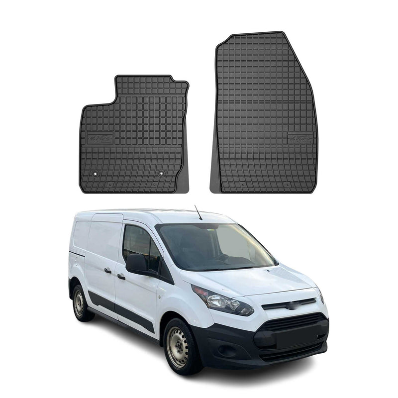 OMAC Gummi Fußmatten für Ford Courier 2014-2023 Automatten Gummi Schwarz 2tlg