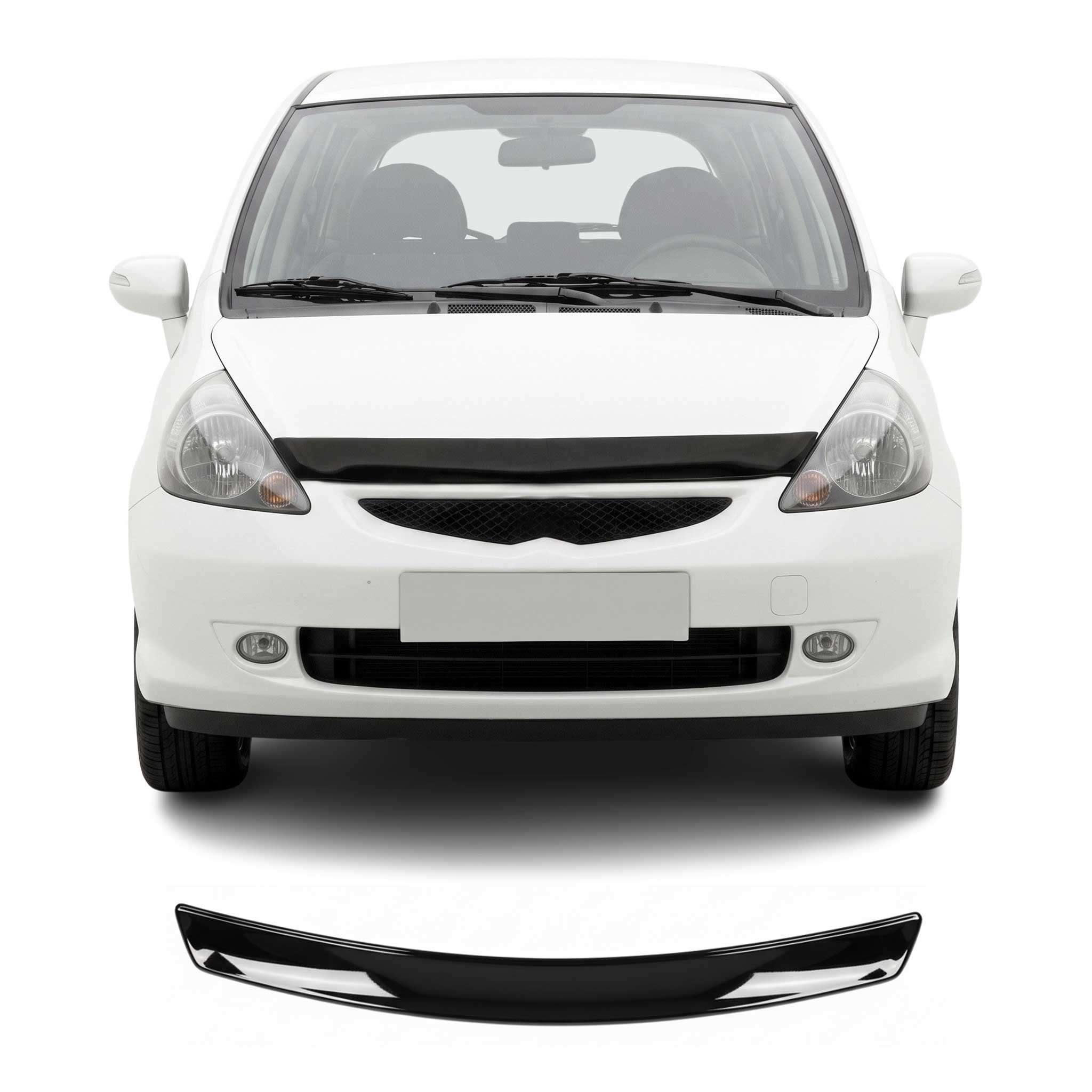 Motorhaube Deflektor Insekten Steinschlagschutz für Honda Jazz 2008-2021 Dunkel