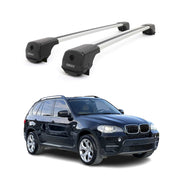 Dachträger Grundträger für BMW X5 E70 2006-2013 Aluminium 75kg Grau 2tlg