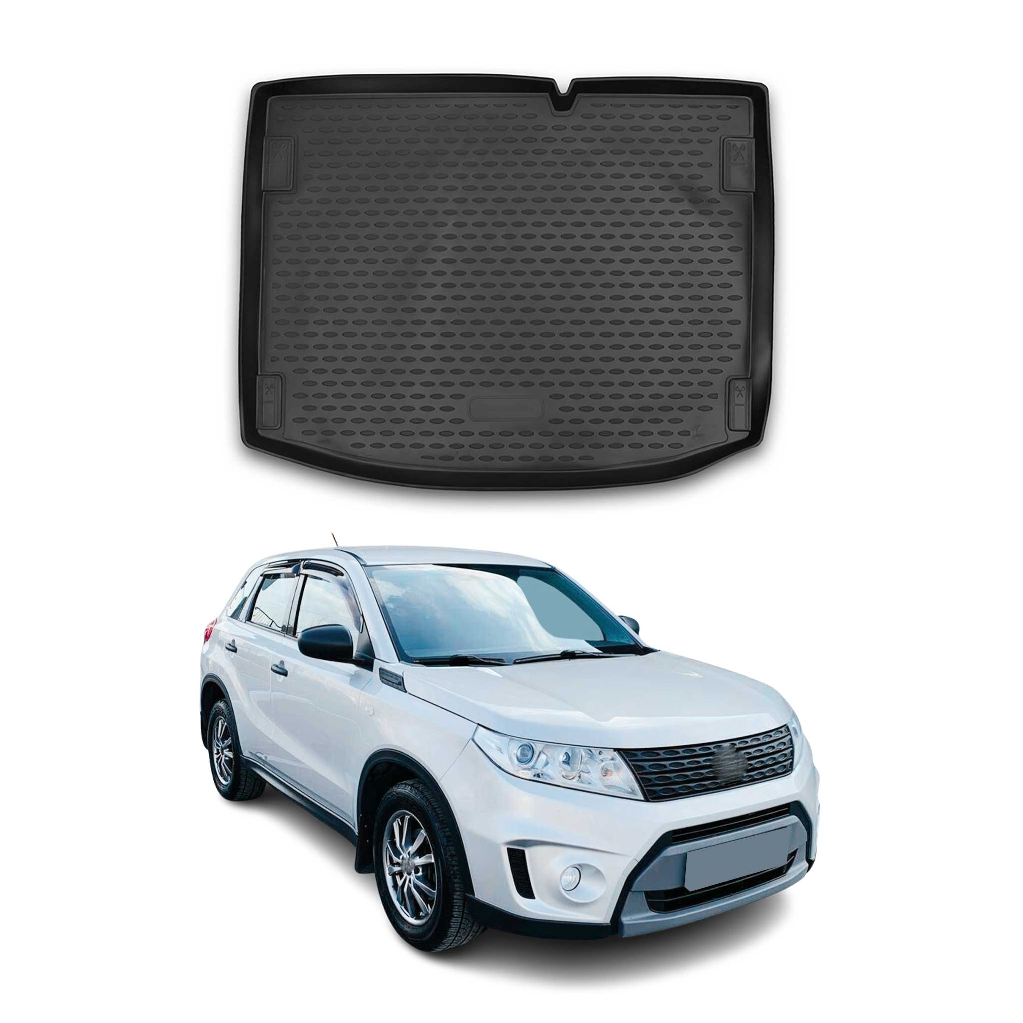 Kofferraummatte Kofferraumwanne für Suzuki Vitara 2015-2021 Unten Gummi TPE