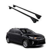 Dachträger Grundtäger für Kia Stonic 2017-2026 75kg Metall Schwarz 2 tlg
