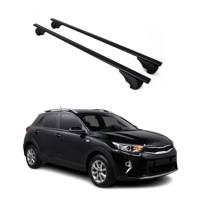 Dachträger Grundtäger für Kia Stonic 2017-2025 75kg Metall Schwarz 2 tlg