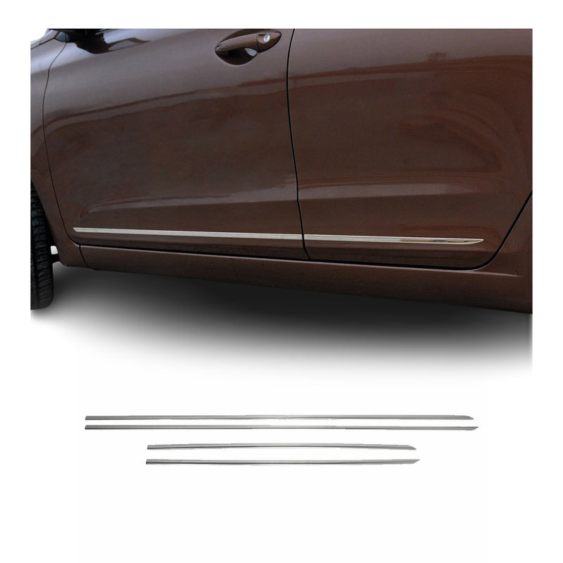 Seitentürleiste Türleisten Türschutzleiste für Hyundai i40 2011-2021 Chrom 4x