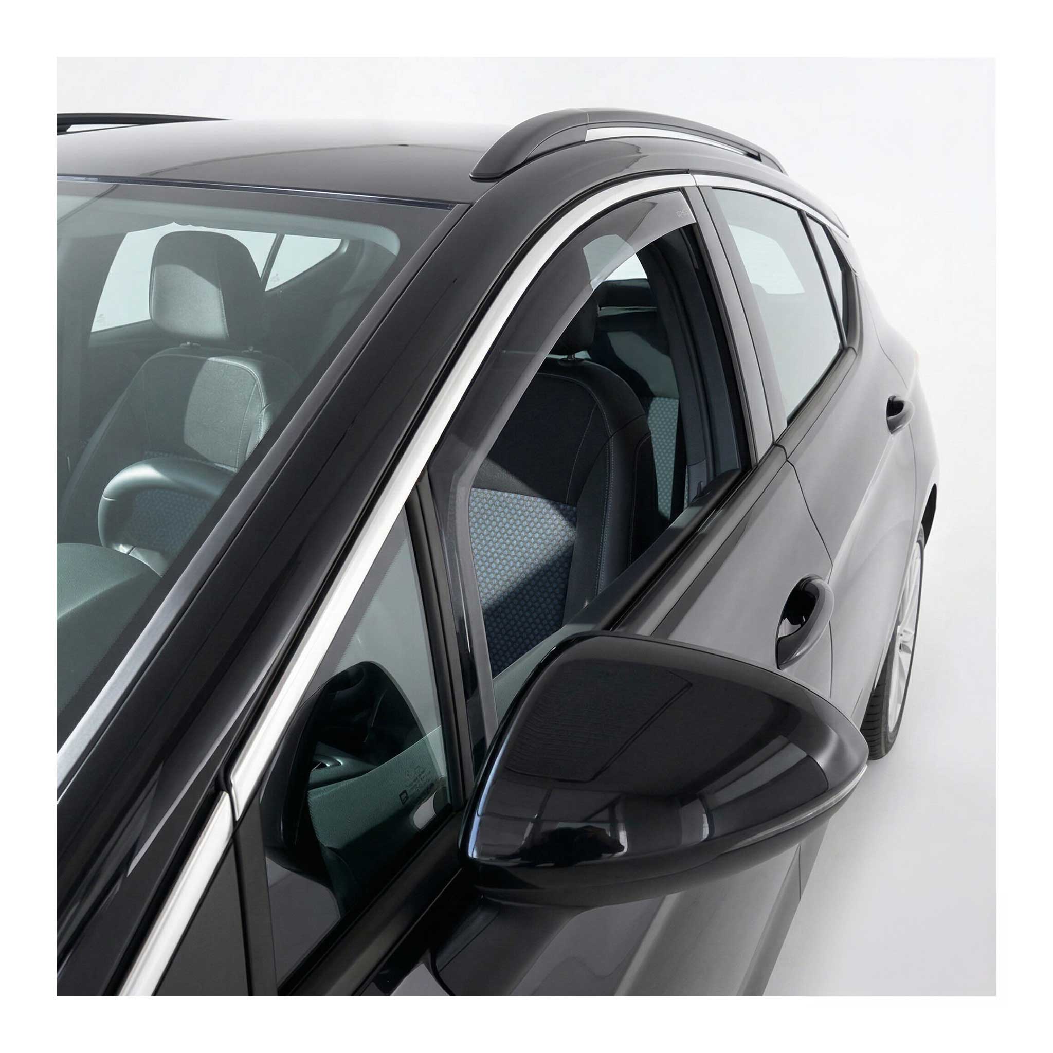 Windabweiser Regenabweiser für Opel Astra K Kombi 2015-2021 Dunkel Acryl 2tlg