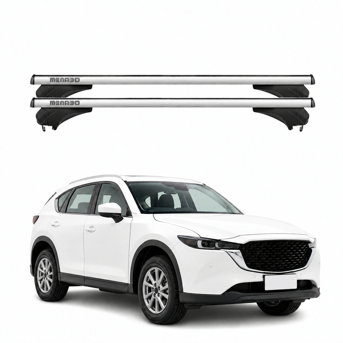 Menabo Dachträger für Mazda CX-5 III 2025-2026 Aluminium Silber 2 Stück