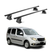 Stahl Dachträger für Mercedes Citan W415 2012-2021 TÜV 75 kg 2tlg Schwarz