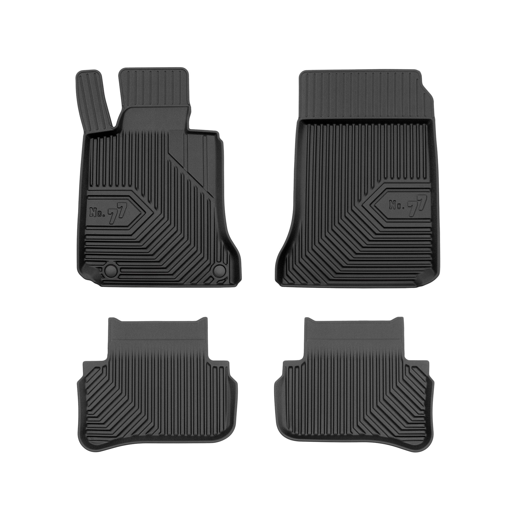 Fußmatten für Mercedes-Benz C-Klasse S204 W204 2007-2014 TPE Schwarz 4 teile