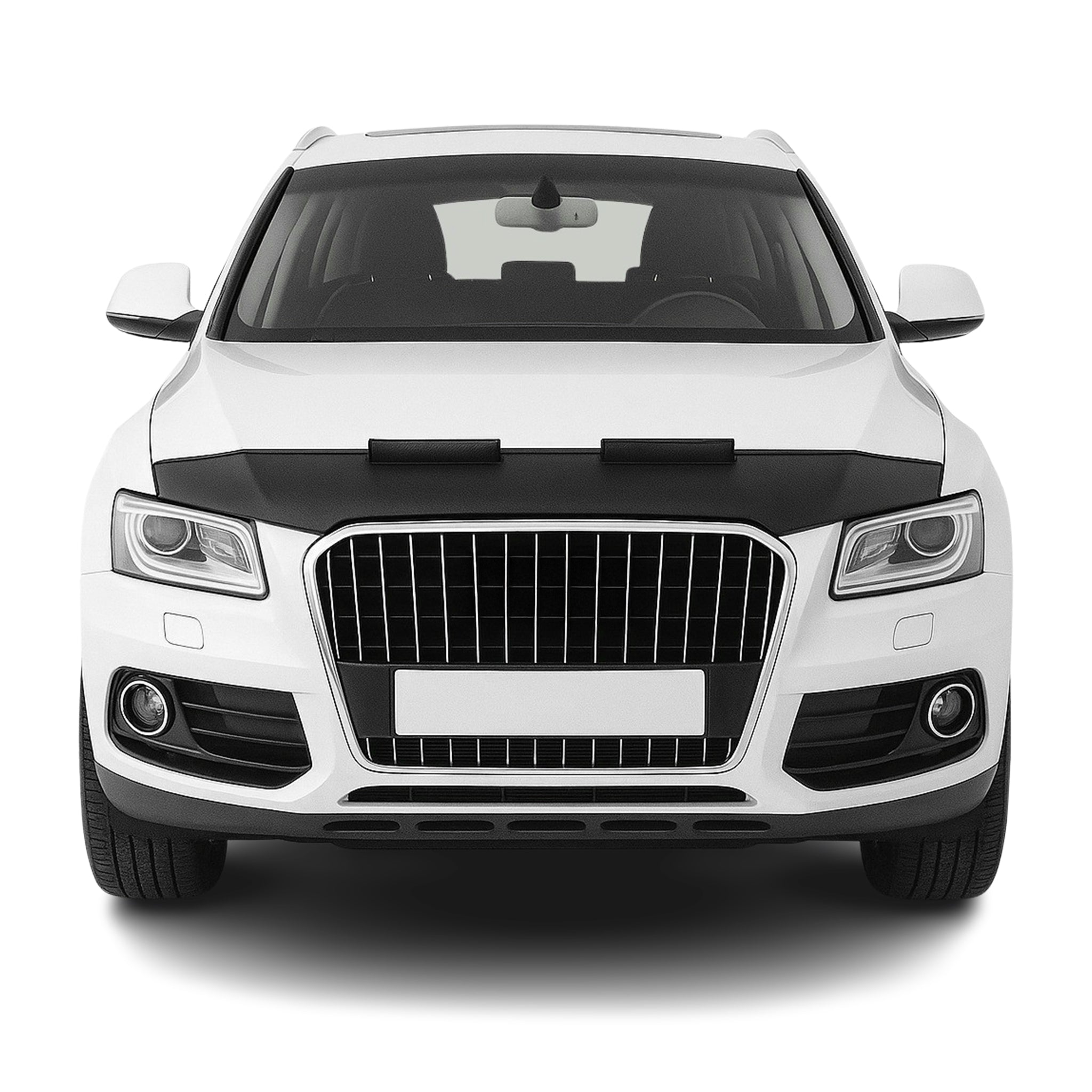 Haubenbra Steinschlagschutz Bonnet Bra für Audi Q5 8RB 2008-2017 Schwarz Halb