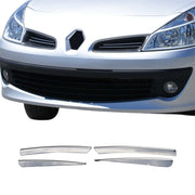 Kühlergrill Leisten Grillleisten für Renault Clio 2005-2013 Edelstahl Chrom 4x