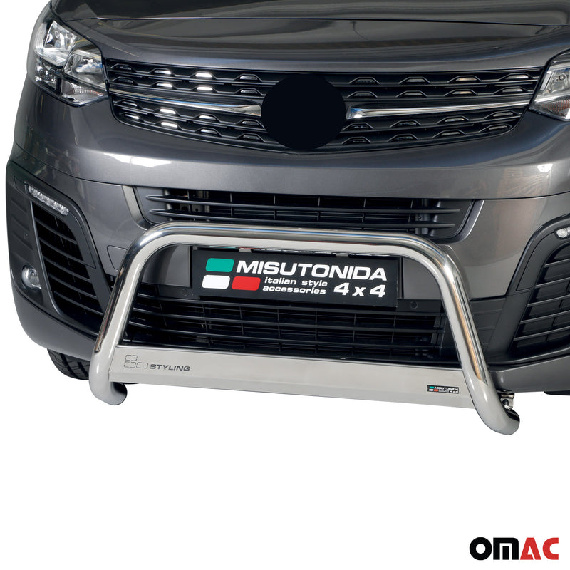 Frontbügel Frontschutzbügel für Opel Zafira Life 2020-2025 ø63mm Stahl Silber