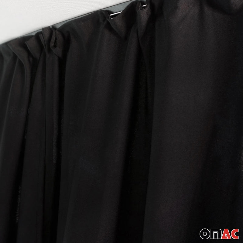 Maß Gardinen für Nissan Townstar Fahrerhaus Abtrennung Sonnenschutz Schwarz