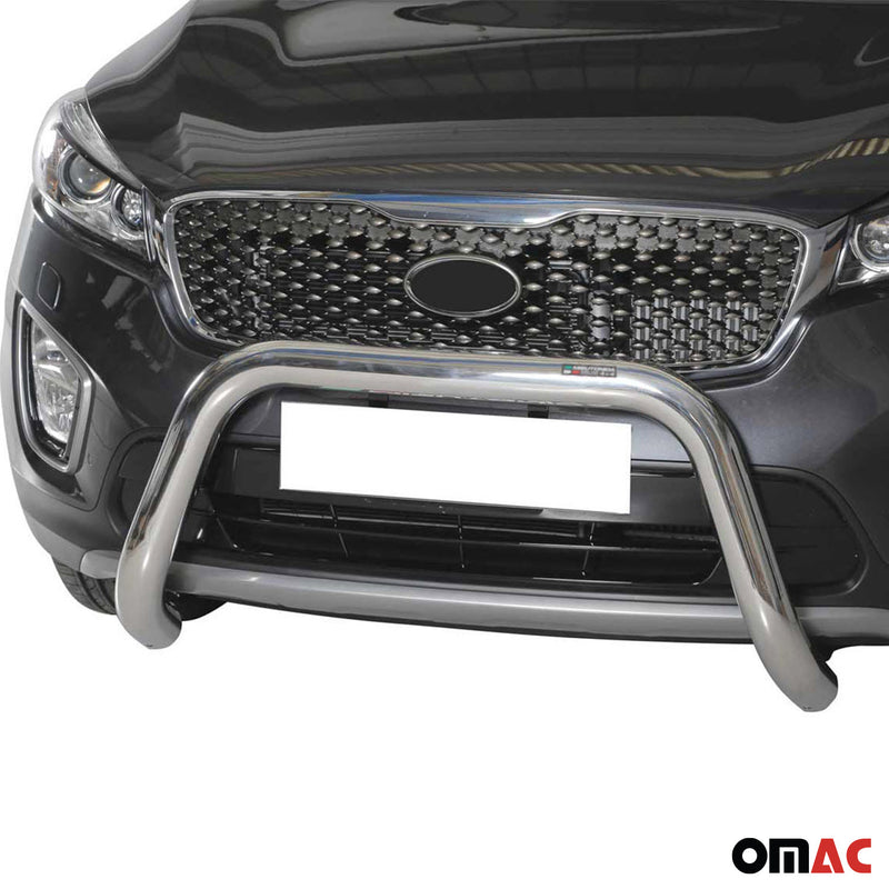 Frontbügel Frontschutzbügel für Kia Sorento 2014-2017 ø76mm Stahl Silber Schutz