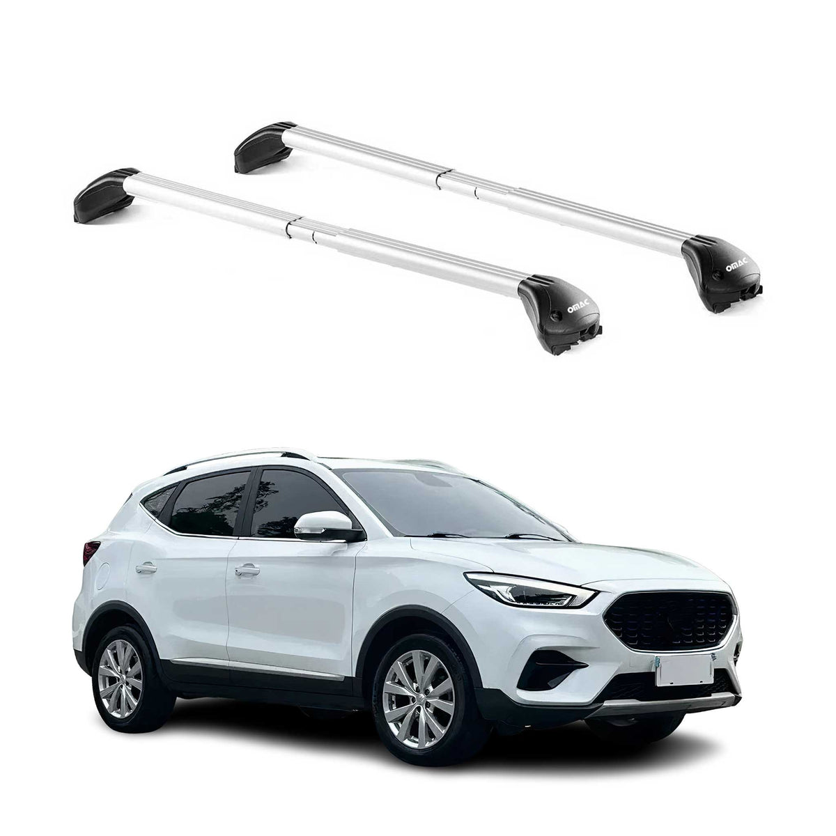 Dachträger Grundtäger für MG ZS / ZS EV 2017-2026 100kg Aluminium Silber 2x ABE