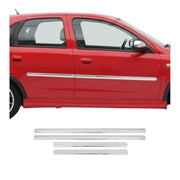 Seitentürleiste Türleisten Türschutzleiste für Opel Corsa C 2000-2006 Chrom 4x