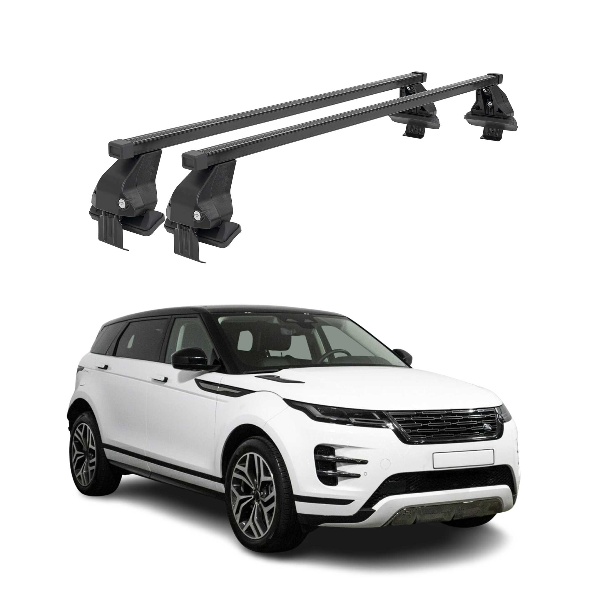Menabo Dachträger für Land Rover Range Rover Evoque L551 2019-2026 Stahl Schwarz