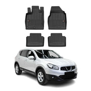 OMAC Gummi Fußmatten für Nissan Qashqai J10 2007-2013 Premium Gummi Schwarz 4tlg