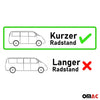 Radlaufschutz Kotflügel für VW T6 2015-2019 1 L1 Kurzer ABS Schwarz 15tlg