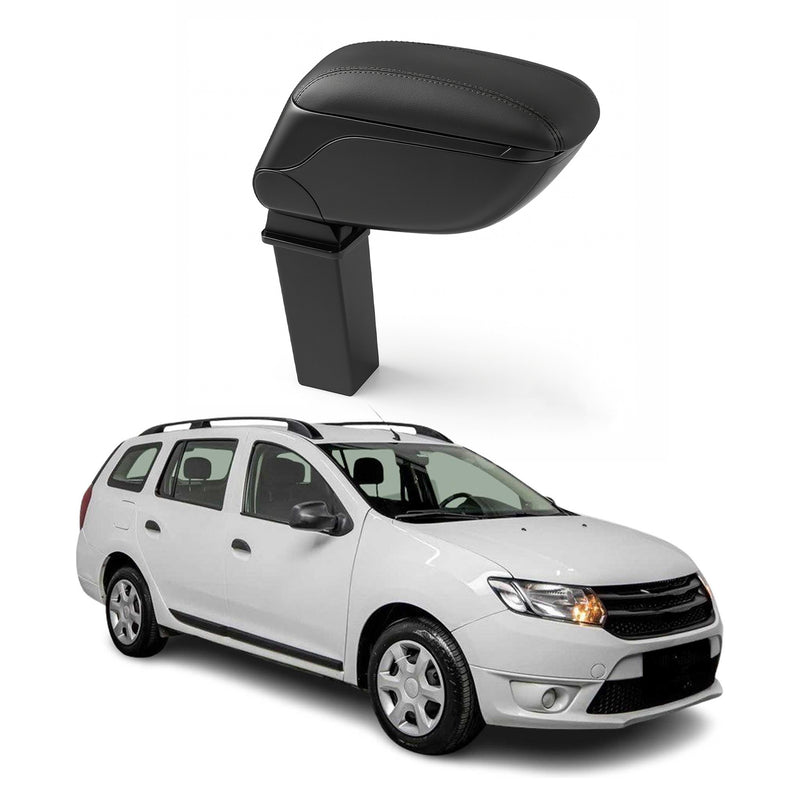 Mittelarmlehne Armlehne für Dacia Logan MCV 2014-2020 PU-Leder Metall Schwarz
