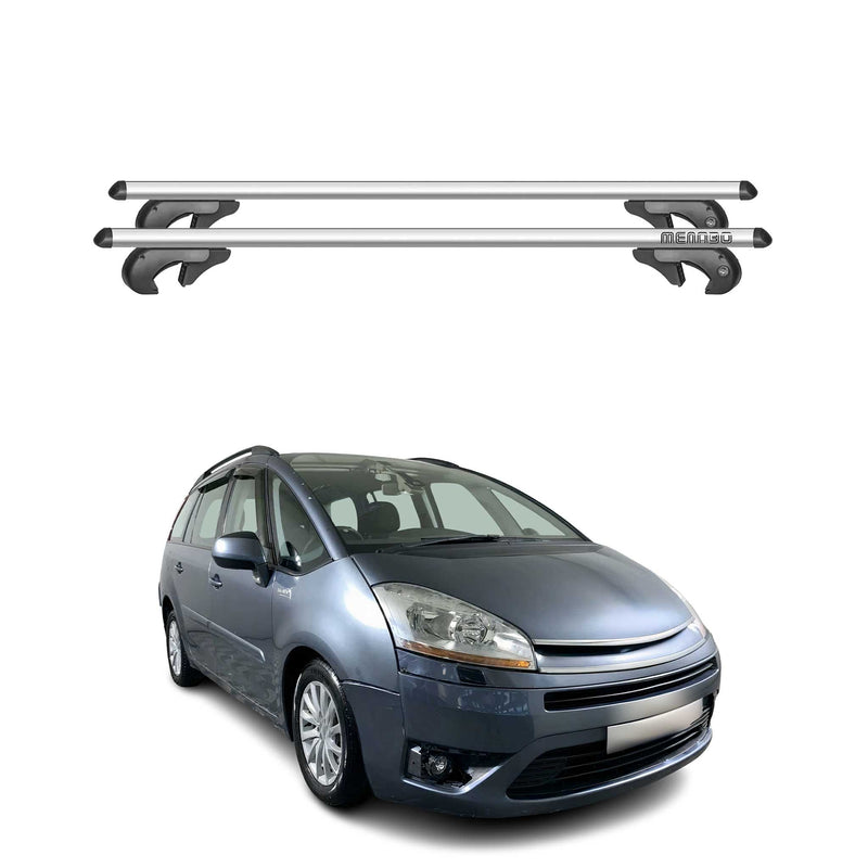 Menabo Dachträger Grundtäger für Citroen C4 Picasso 2006-2013 90kg Alu Silber 2x