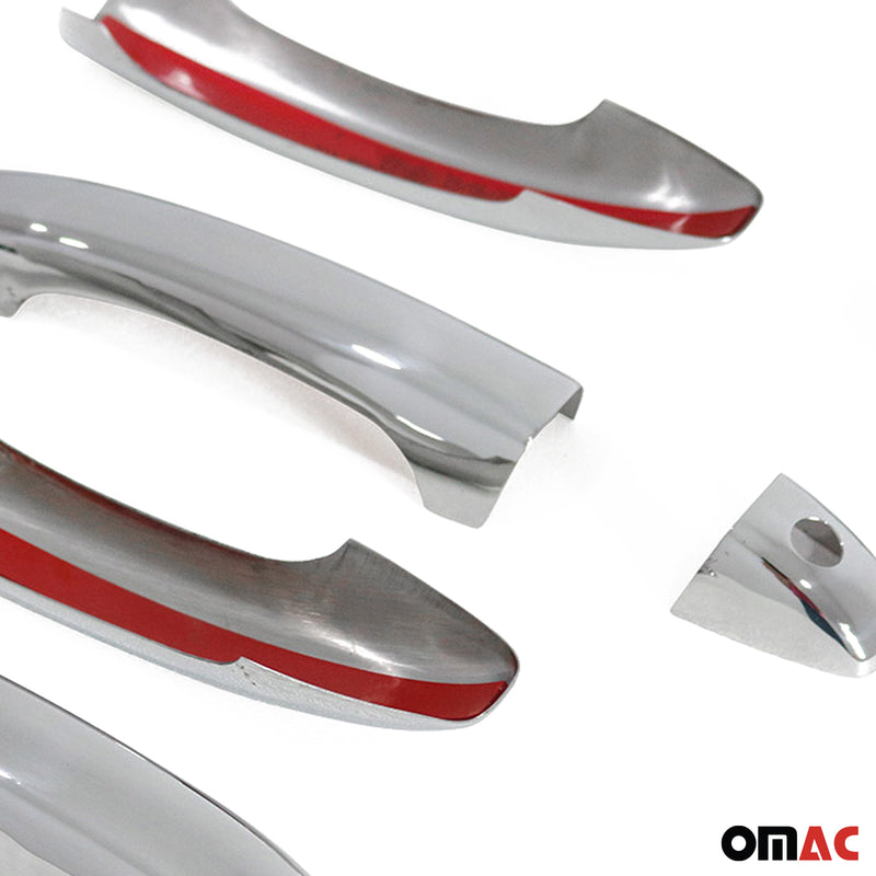 Türgriff Blende Türgriffkappen für Dacia Sandero 2021-2025 Edelstahl Silber 5tlg