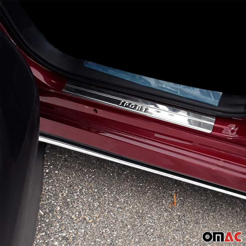 Door sill trims for Ford B-Max 2012-2025 stainless steel silver 4 pieces