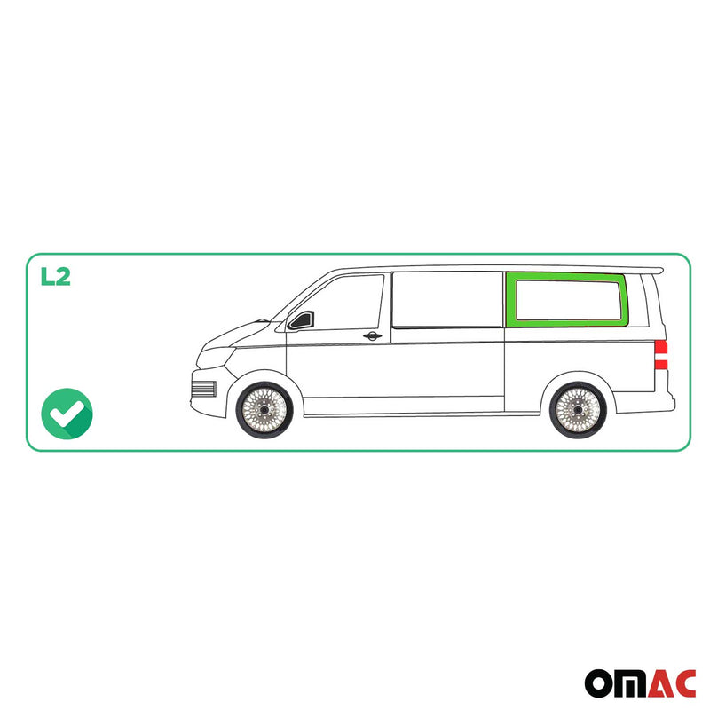 Side window safety glass for VW T5 2003-2015 side window black left L2