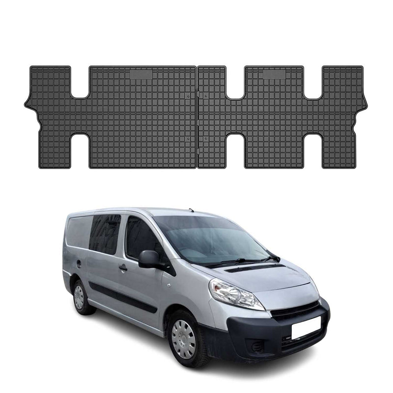 OMAC Gummi Fußmatten für Peugeot Expert 2007-2016 Automatten TPE Schwarz 2x