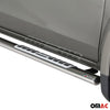 Stahl Seitenschweller Schwellerrohre für Fiat Fullback Double Cab 2016-2019 Grau