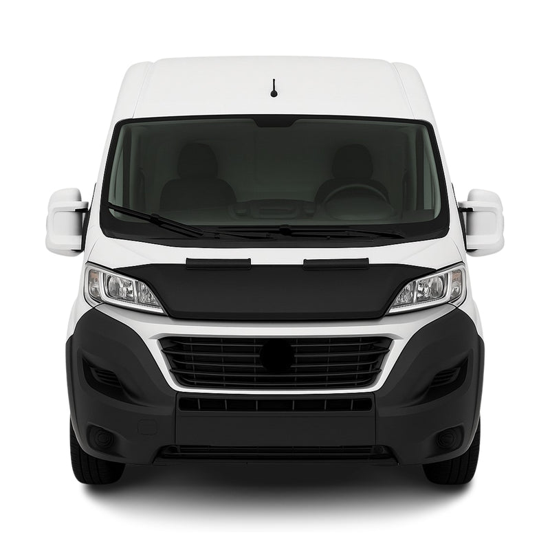 Haubenbra Bonnet Bra Steinschlagschutzmaske für Fiat Ducato 2014-2025 Schwarz 1x