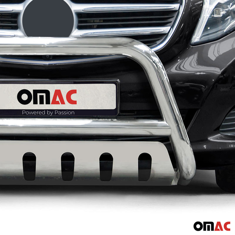 Frontbügel Frontschutzbügel für Mercedes Klasse 2014-2025 ABE Edelstahl Silber