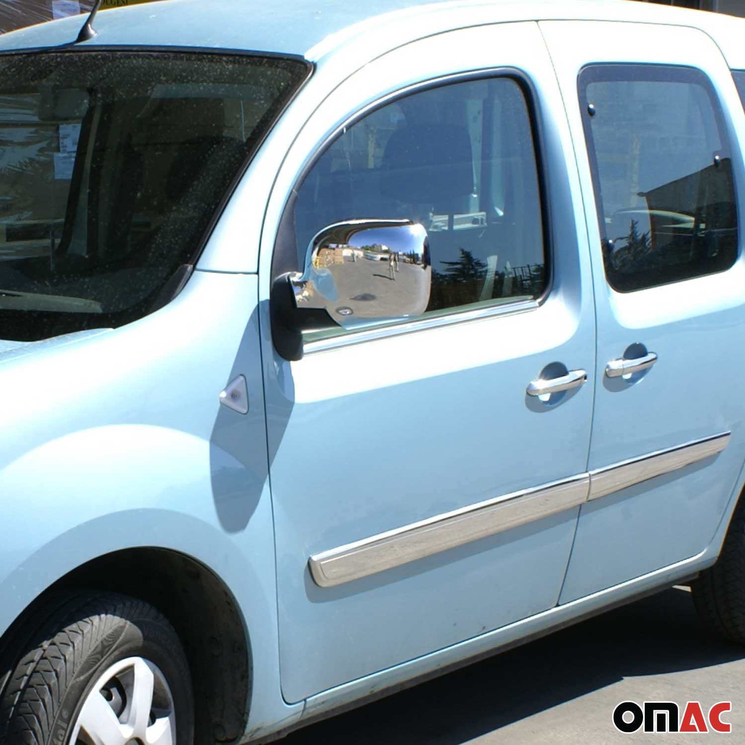 Fensterleisten Zierleisten für Renault Kangoo 2008-2013 Edelstahl Chrom 4tlg