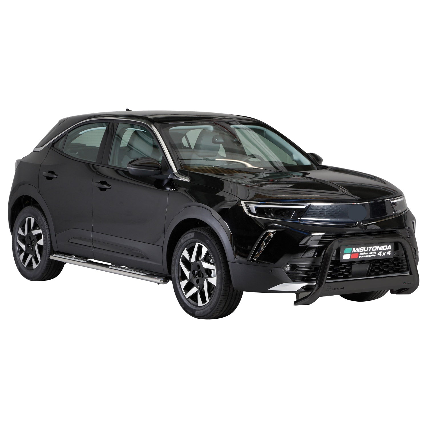 Frontbügel Frontschutzbügel für Opel Mokka 2021-2026 ø63mm Stahl Schwarz Schutz